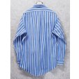 画像3: ビンテージ【ラルフローレン】POLO ralph lauren  青ｘ白 ストライプ ボタンダウン【コットンシャツ】【US 16 1/2-34】<br> (3)