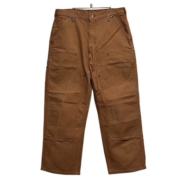 画像1: 【カーハート】【carhartt】ブラウン ダック地 ダブルニー【ペインターパンツ】【33×30】 
