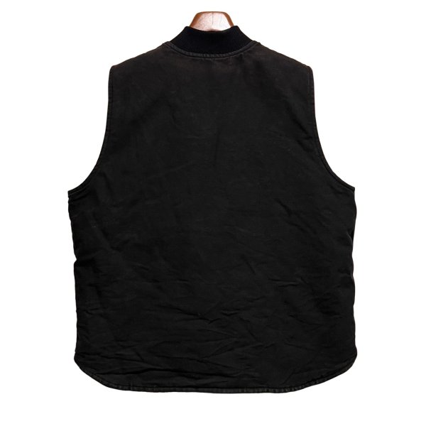 画像3: carhartt【カーハート】【中綿入り】ダック地【黒】ワッペン付き【ベスト】【サイズXL-R】 