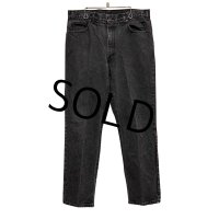 ~90's USA製【ビンテージ】【ギャップ】【GAP】【黒】先染め【ブラックデニム】デニムパンツ【36×30】 