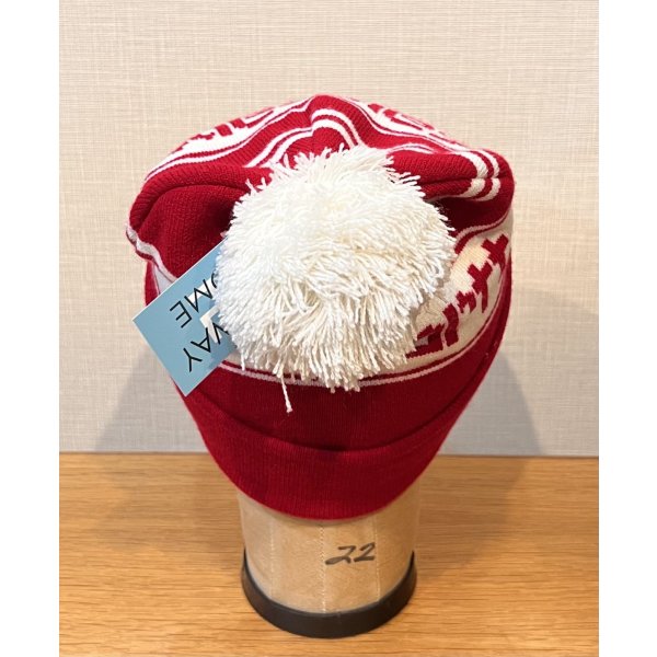 画像6: 【ビンテージ】【carhartt】【カーハート】【赤×白】【ロゴ入り】 【ニットキャップ】ポンポン付き 【ニット帽】  