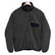 画像1: ビンテージ【パタゴニア】patagonia【チャコール】 シンチラ スナップT フリース プルオーバー 【サイズS】<br> (1)