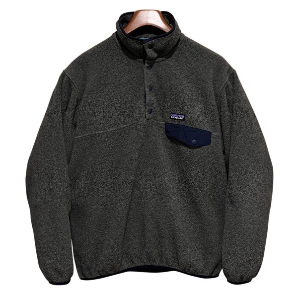 画像1: ビンテージ【パタゴニア】patagonia【チャコール】 シンチラ スナップT フリース プルオーバー 【サイズS】 