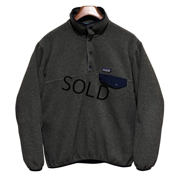 画像1: ビンテージ【パタゴニア】patagonia【チャコール】 シンチラ スナップT フリース プルオーバー 【サイズS】 