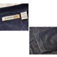 画像2: ビンテージ【NATURALIFE】ネイビーｘ紫【マイクロボーダー】【ベロア】【ＶネックロンＴ】【サイズＬ】<br> (2)