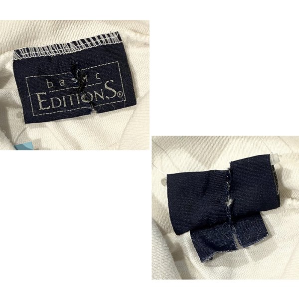 画像2: 【basic editions】ベーシックエディションズ one nation united【白】【タートルネックロンT】【サイズL程度】 