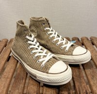 【コンバース】CONVERSE【ALL STAR 】チャックテイラー CT70【ライトブラウン】コーデュロイ【ハイカット】【サイズ7(25.5ｃｍ)】 