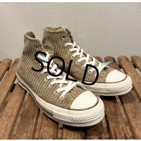 【コンバース】CONVERSE【ALL STAR 】チャックテイラー CT70【ライトブラウン】コーデュロイ【ハイカット】【サイズ7(25.5ｃｍ)】 