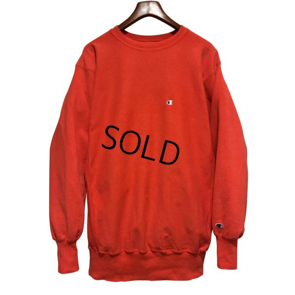 画像1: 90's【USA製】ビンテージ【champion】【チャンピオン】【リバースウィーブ】【赤ピンク】【無地】【スウェット】【サイズXXL】 