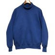 画像1: 90's【USA製】【RUSSELL】ラッセル 【ビンテージ】青【無地】【タートルネックスウェット】【サイズXXL】<br> (1)
