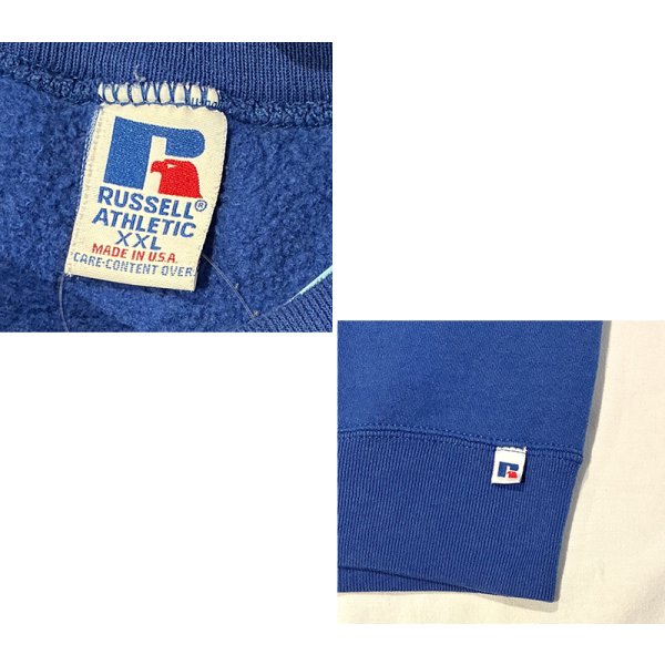 画像2: 90's【USA製】【RUSSELL】ラッセル 【ビンテージ】青【無地】【タートルネックスウェット】【サイズXXL】 