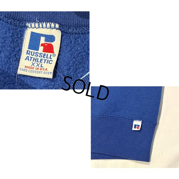 画像2: 90's【USA製】【RUSSELL】ラッセル 【ビンテージ】青【無地】【タートルネックスウェット】【サイズXXL】 