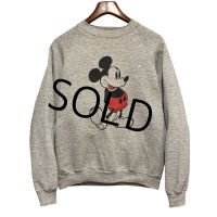 80's〜【USA製】【ビンテージ】ウォルトディズニー【ミッキーマウス】グレー【スウェット】【サイズXL】 