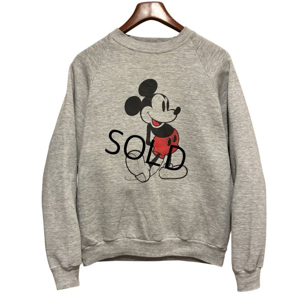 画像1: 80's〜【USA製】【ビンテージ】ウォルトディズニー【ミッキーマウス】グレー【スウェット】【サイズXL】 