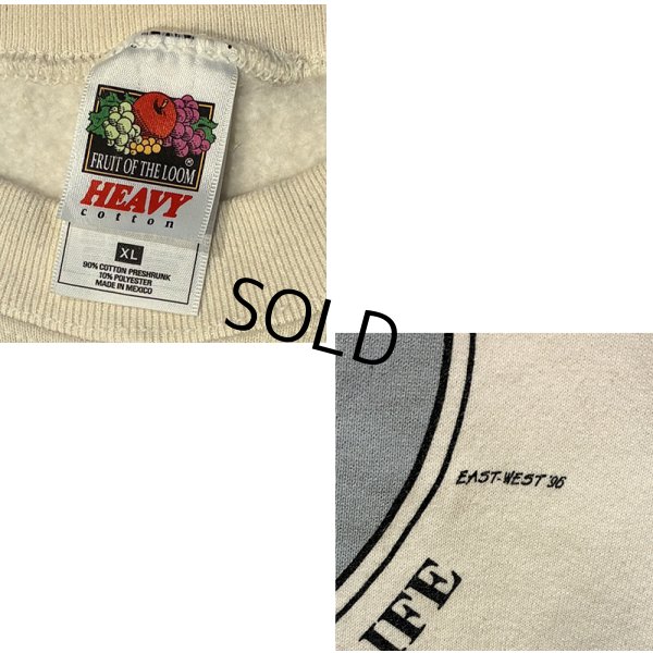 画像2: ビンテージ【FRUIT OF THE LOOM】【フルーツオブザルーム】グレイハウンド【犬】【クリーム色】【スウェット】【サイズＸＬ】 