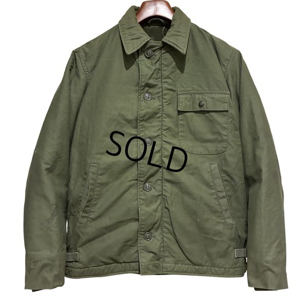 画像1: 70's【米軍実物】【ビンテージ】U.S.NAVY【A-2】P 090【デッキジャケット】【サイズＭ】 