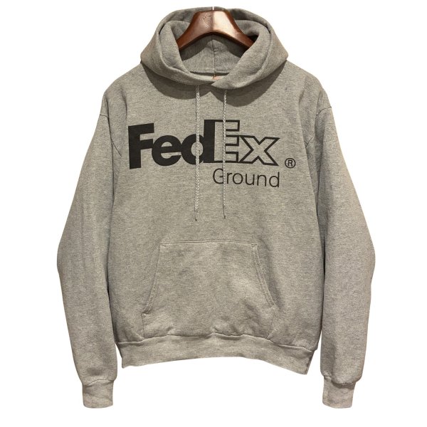 画像1: 【ビンテージ】ヘインズ【hanes】FedEX ground フェデックスグラウンド 企業ロゴ グレー【パーカー】【サイズM】 
