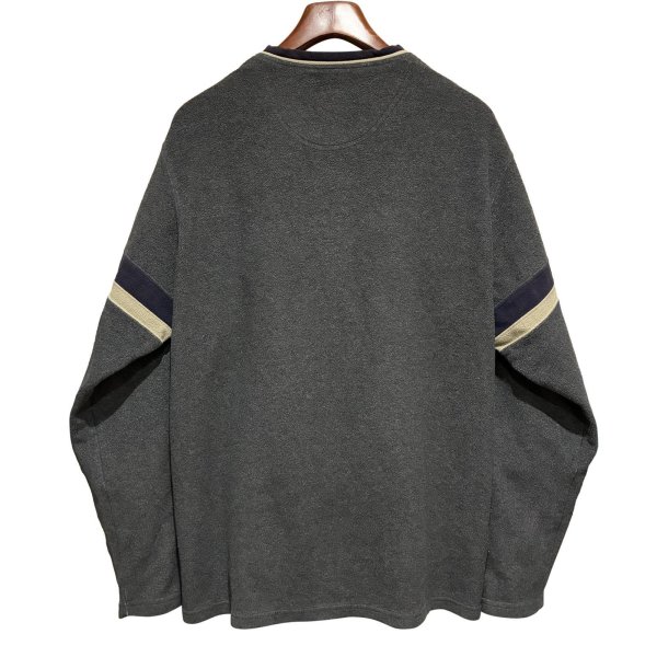 画像3: 90's~【ビンテージ】【エディーバウアー】【Eddie Bauer】【チャコール】Vネック【フリースカットソー】ロンT【サイズL】 