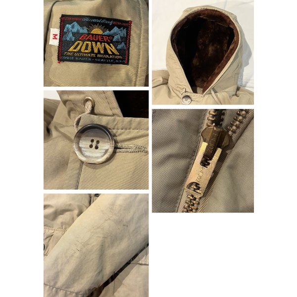 画像2: 60's【ビンテージ】Eddie Bauer【エディーバウアー】【バウアーダウン】【ベージュ】ポーラライト【ダウンジャケット】【サイズM】