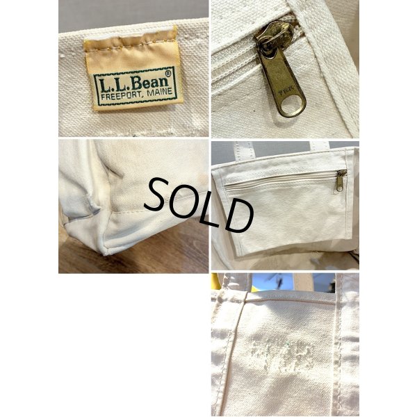画像2: 80's〜【ビンテージ】【L.L.bean】【エルエルビーン】生成り【キャンバストート】【トートバッグ】【キャンバストート】 