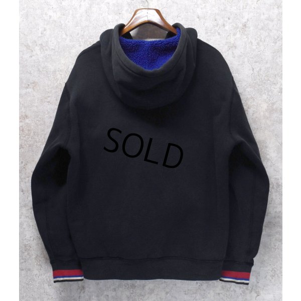 画像3: 【ラルフローレン】【POLO ralph lauren】【黒×裏青ボア】フルジップ【ボア付き】【パーカー】【サイズＸＬ】 