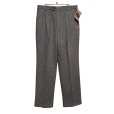 画像1: デッドストック【USA製】【ビンテージ】【GALLERY】【グレー】ウール混紡【スラックス】【31×32】<br> (1)