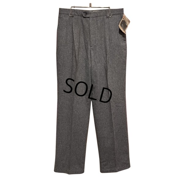 画像1: デッドストック【USA製】【ビンテージ】【GALLERY】【グレー】ウール混紡【スラックス】【31×32】 