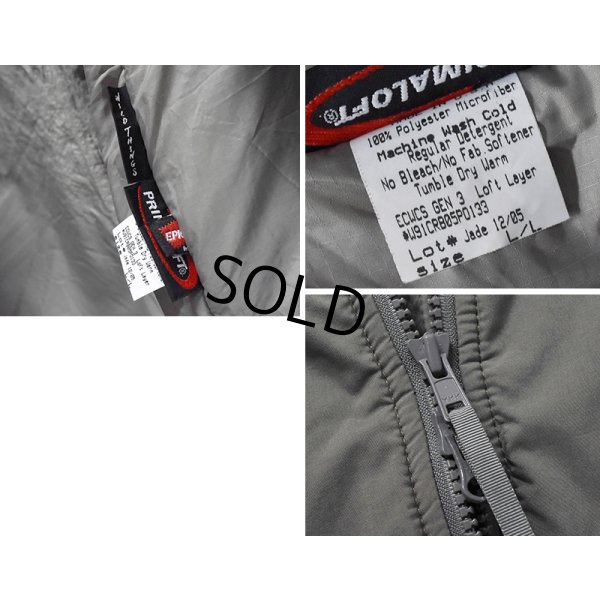 画像2: 程度良好!!【米軍実物】ワイルドシングス製【ECWCS】【GEN3】プロトタイプ【初期型】【レベル7】【プリマロフトジャケット】【L-long】 