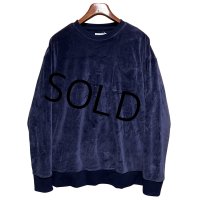 【ビンテージ】【OLD NAVY】オールドネイビー【紺】【左胸ポケット付き】【ベロアスウェット】【サイズL-Tall】 
