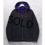 【ラルフローレン】【POLO ralph lauren】【黒×裏青ボア】フルジップ【ボア付き】【パーカー】【サイズＸＬ】 