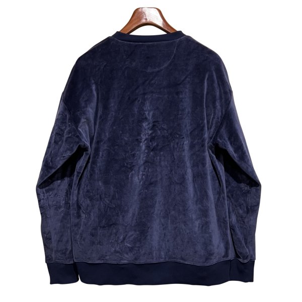 画像3: 【ビンテージ】【OLD NAVY】オールドネイビー【紺】【左胸ポケット付き】【ベロアスウェット】【サイズL-Tall】 