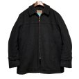 画像1: 〜70's【ビンテージ】【Richman Brothers】【リッチマンブラザーズ】チャコール【ウール】【ジップアップジャケット】【US42】<br> (1)