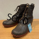【USA製】【L.L.bean】ラバーモカシン ブラウンｘ黒【ビーンブーツ】【サイズ 10M】【２８cm程度】 