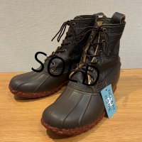 【USA製】【L.L.bean】ラバーモカシン ブラウンｘ黒【ビーンブーツ】【サイズ 10M】【２８cm程度】 