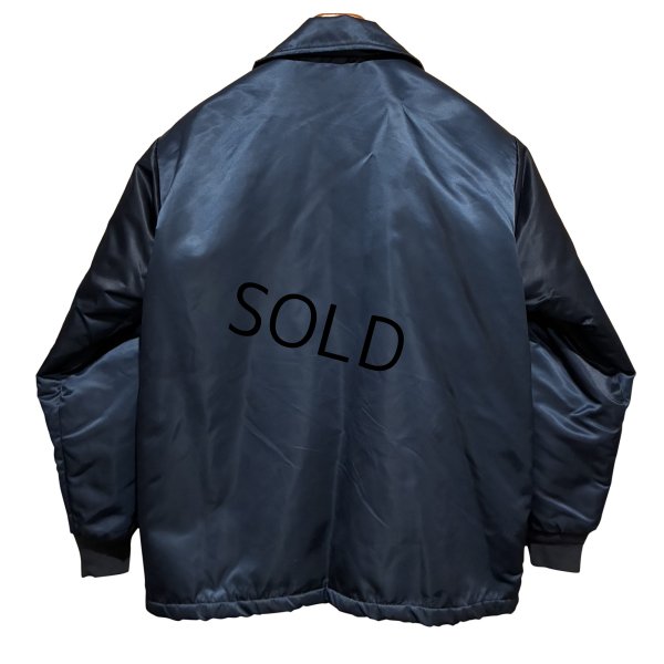 画像4: 程度良好!! 90’s【ビンテージ】Gorga Athletic【ゴルガ アスレティック】紺×裏地ボア【サテンジャケット】【サイズＬ程度】 