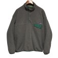 画像1: 程度良好!! ビンテージ【パタゴニア】patagonia【チャコールグレーｘ緑】【スナップT】【フリースプルオーバー】【サイズＸＬ】<br> (1)