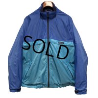 〜90's ビンテージ【パタゴニア】patagonia 【青×水色】ナイロンｘ裏地キャプリーン【ジップアップジャケット 】【サイズL】 