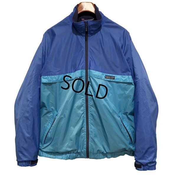 画像1: 〜90's ビンテージ【パタゴニア】patagonia 【青×水色】ナイロンｘ裏地キャプリーン【ジップアップジャケット 】【サイズL】 