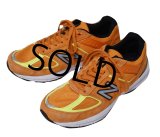 程度良好!! USA製【ニューバランス】new balance【990】【V5】OH5 オレンジ スニーカー【サイズ２8ｃｍ】 