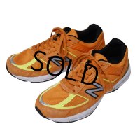 程度良好!! USA製【ニューバランス】new balance【990】【V5】OH5 オレンジ スニーカー【サイズ２8ｃｍ】 