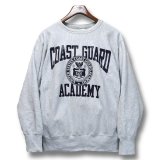 90’s【USA製】ビンテージ【Champion】【チャンピオン】【リバースウィーブ】COAST GUARD ACDEMY【コーストガードアカデミー】【グレー】スウェット【サイズXL】 