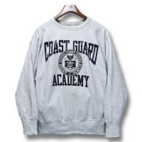 90’s【USA製】ビンテージ【Champion】【チャンピオン】【リバースウィーブ】COAST GUARD ACDEMY【コーストガードアカデミー】【グレー】スウェット【サイズXL】 