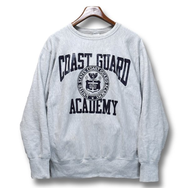 画像1: 90’s【USA製】ビンテージ【Champion】【チャンピオン】【リバースウィーブ】COAST GUARD ACDEMY【コーストガードアカデミー】【グレー】スウェット【サイズXL】 