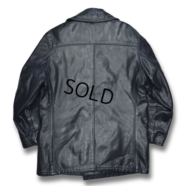 画像3: USA製【ビンテージ】【Schott】ショット 【U.S.740N PEA JACKET】オールレザー キルティング裏地【Pコート】【サイズUS38】 