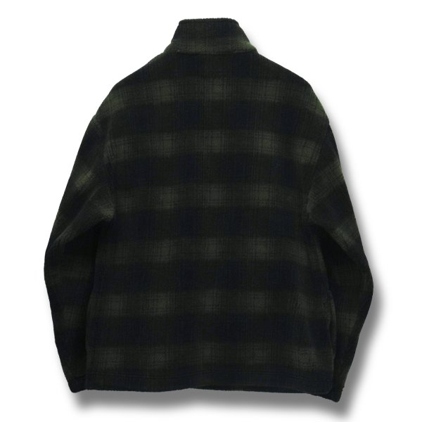 画像3: ビンテージ【オールドギャップ】【GAP】緑ｘ黒チェック【ハーフジップ】【フリース】【プルオーバー】【サイズＭ】 