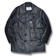 画像1: USA製【ビンテージ】【Schott】ショット 【U.S.740N PEA JACKET】オールレザー キルティング裏地【Pコート】【サイズUS38】<br> (1)