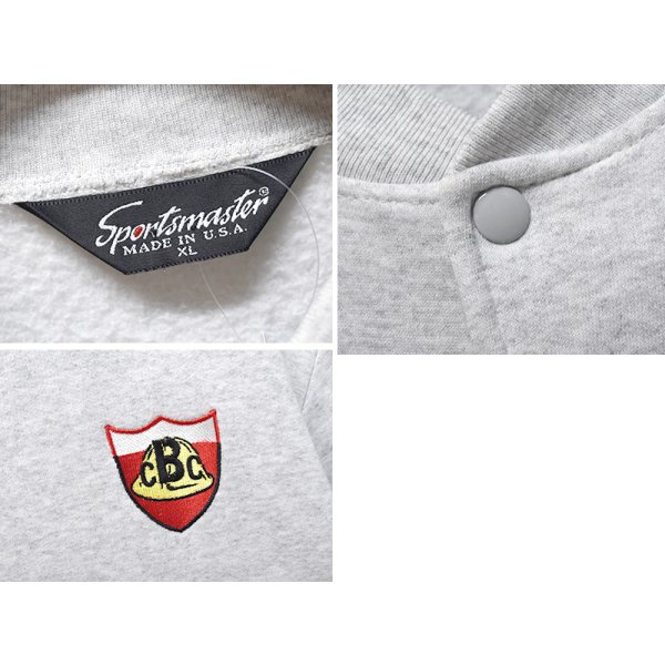 画像3: 【90’s】【USA製】【ビンテージ】【SPORTSMASTER】スポーツマスター【グレー】企業ロゴ【スウェットカーディガン】【サイズXL】 