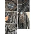 画像2: 【ビンテージ】【pierre cardin】ピエールカルダン 比翼仕立て キルティング裏地【黒】【レザージャケット】【サイズＸＬ】<br> (2)