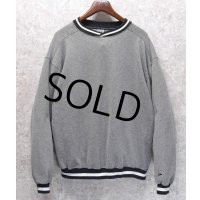  90's~【USA製】【RUSSELL】ラッセル 【ビンテージ】【白×黒】ザクザク【無地】スウェット【サイズXL】 