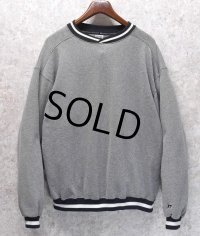  90's~【USA製】【RUSSELL】ラッセル 【ビンテージ】【白×黒】ザクザク【無地】スウェット【サイズXL】 